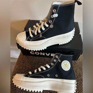 Converse RSH Black/Egret/Gold Charms Hi Women 10